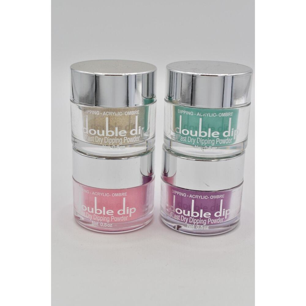 Double Dip Powder LOT Sweet Pea Teal Limpets Peach Perfect Goldie Lock NEW RARE